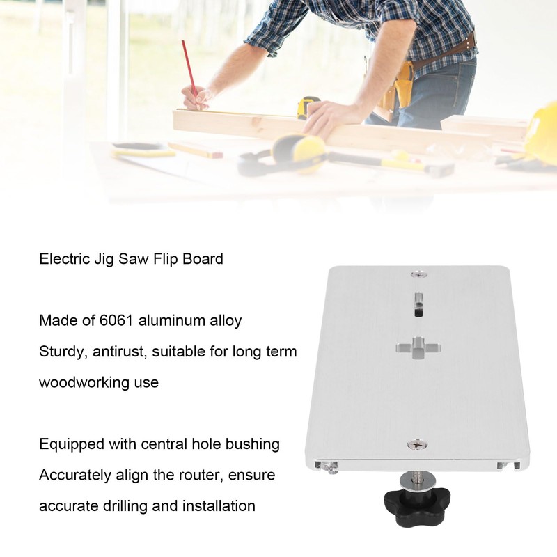 Jig Saw Insert Plate, Aluminum Alloy Router Table Insert Plate