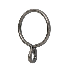 Ivilon Drapery Eyelet Curtain Rings - 1.7" Ring for Curtain Hook Pins, Set of 14 - Pewter