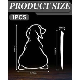 TPZORJX 1 Piece Puppy Wiper Sticker, Reflective Wiper Sticker, Funny Cartoon Dog Tail Car Sticker, Funny Dog Tail Car Wiper Sticker