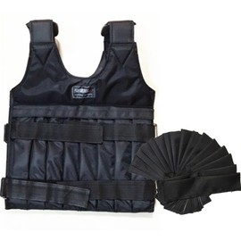 Weight Vest, Weighted Jacket, Adjustable Weight, 12.0 lbs (5 kg), 22.0 lbs (10 kg), 33.1 lbs (15 kg), 44.1 lbs (20 kg), Power Vest, Weighted Jacket, Includes Shoulder Pads to Prevent Digging, Muscle