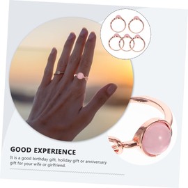 BESPORTBLE 3sets Moonstone Rings for Women Unique Engagement Jewelry Stylish Wedding Finger Rings for Festivals and Special Occasions 5pcs*3