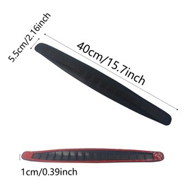 AUXBC 2Pcs Universal Car Bumper Guard Strips, Front Rear Corner Protector Trim, Anti-Scratch Collision Resistant Edge Guards, Rubber Bumper Bully for SUV Pickup Truck, Black