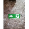 Emergency Exit Sign, Pack of 5, Premium Stickers, 24 cm