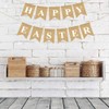 3 PCS Burlap Easter Banner, Rabbit Bunny Garland Banner, Happy