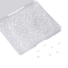 KAKULO Earring Backs 1200 PCS Clear Ear Back Pads for Fish Hook Earrings, Studs, Hoops