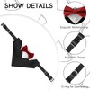 URROMA 1 Piece Red Formal Dog Tuxedo Bandana, Dog Tuxedo