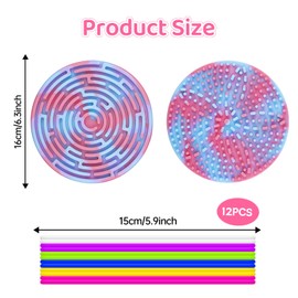 Sensory Activity Board Sensory Toys for Toddlers Kids Promotes Focushelp,Sensory toys for kids with autism 3+ & Sensory Fidget Toys Adults anxiety relief Stress items,Sensory toys for kids 12 Strings