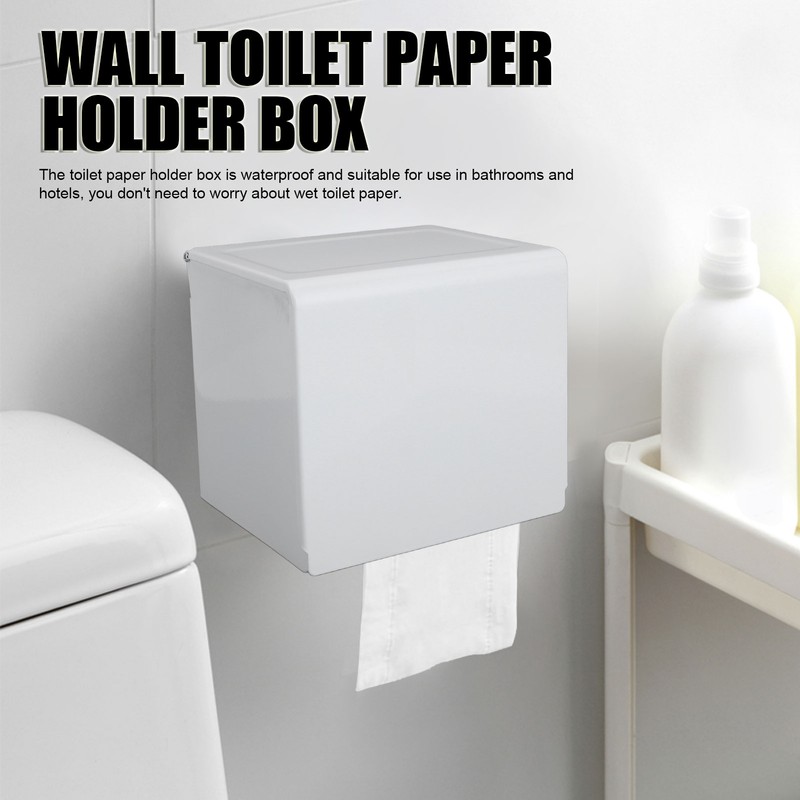 Wall Toilet Paper Holder Box Waterproof Space Aluminum Toilet Tissue