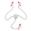 GAOSJX Three-headed red clip with chain easy to use long