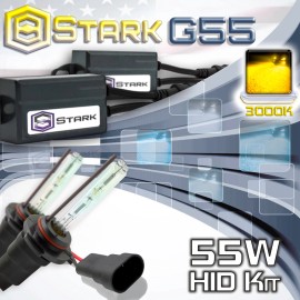 Stark Slim 55W Xenon HID Conversion Kit Fog Light 3000K Yellow - 9006 HB4 (B)
