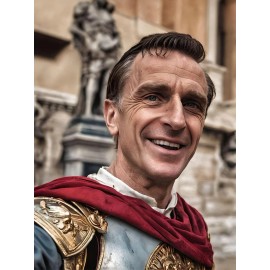 Julius Caesar Ceasar Selfie Photo Modern Portrait Reconstruction Poster Print