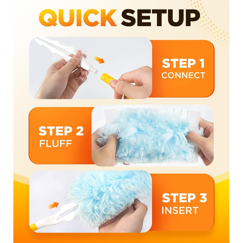 30 Count Duster Refill for Swiffer Duster with 1 Handle,