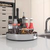 VAEHOLD Pantry Cabinet Lazy Susan Stainless Steel Black Spice Rack