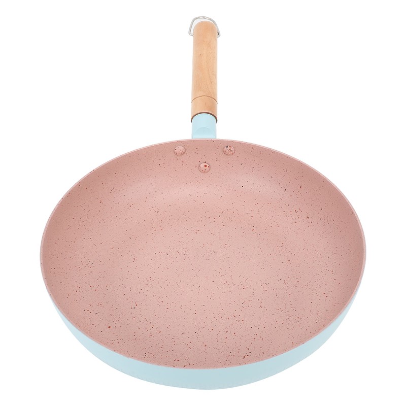 Frying Pan Egg Omelette Pan with Wooden Handle Heat Resistant