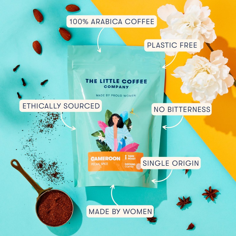 The Little Coffee Company Cameroon Dark Roast Ground Coffee