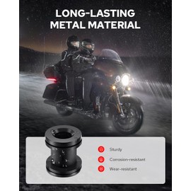 Benlari 4 Point Docking Hardware Kits Quick Release Sissy Bar Luggage Rack Motorcycle Fit For Harley Touring Street Glide Electra Glide Road Glide Road King 2009-2024 Black