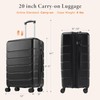 20-28 inch Luggage, Expandable Hardside Suitcase with Spinner Wheels, Hard