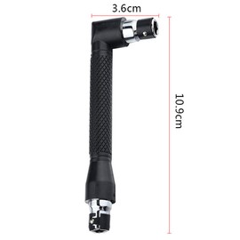 L-Shaped Hex Socket Wrench, 1/4-Inch Double-Headed L-Shaped Hex Socket Wrench/Screwdriver, Mini Screwdriver and Bit Se for Hand Tool Kit