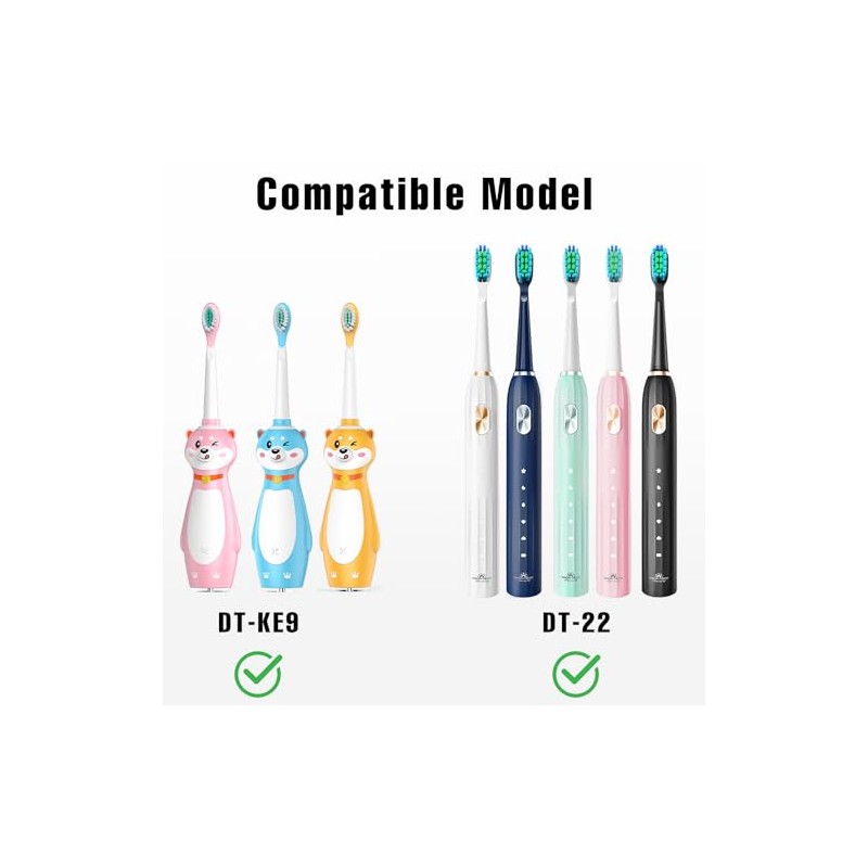 Dada-Tech Electric Toothbrush Replacement Heads for DT-22 - Pack of