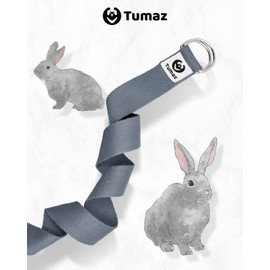 Tumaz Yoga Strap/Stretch Bands [15+ Colors, 6/8/10 Feet Options] with Extra Safe Adjustable D-Ring Buckle, Durable and Comfy Delicate Texture - Best for Daily Stretching, Physical Therapy, Fitness