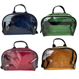 Rescue Essentials Color Coded Accessory/Organizer Travel Bags with Clear Window (Set Of 4)