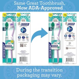GuruNanda Butter On Gums Toothbrush, ADA Accepted, with 8000+ Ultra Soft Softex Bristles for Sensitive & Receding Gums, Perfect for Whiter Teeth, 2 Ct