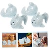 SHOWERORO 4pcs Seasoning Dispenser Fish Shaped Spice Jars Practical and