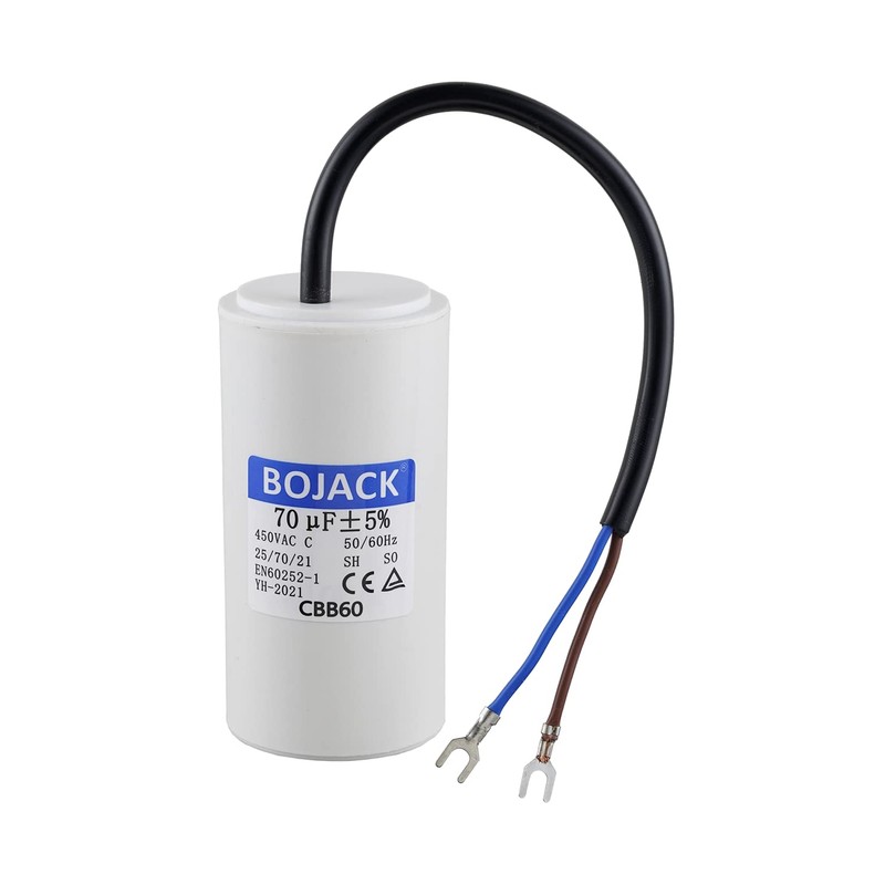 BOJACK 70 uF 450 V AC 70 MFD CBB60 Wire