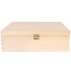 Creative Deco A4 Wooden Storage Box Unpainted Plain | 33.8