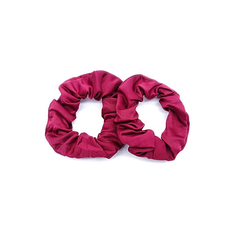 beautiful36 Pair Of 2 Small Size Satin Scrunchies In Bright