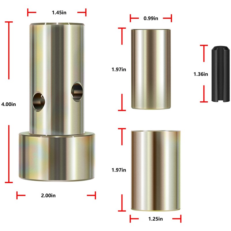 Yoursme 2 Pairs of Cat 1 Quick Hitch Adapter Bushing
