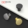 homdiy 30 Pack Brushed Brass Kitchen Cabinet Knobs Gold Cabinet