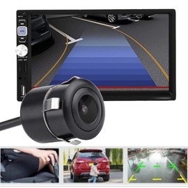 18.5mm HD Low Light Night Version Car Reverse Backup Camera with Colorful Display - NTSC/PAL Reversing Camera & Remote Smart Key Shell for Enhanced Security and Visibility