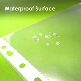 BAZIC Sheet Protectors Economy, Fit 8.5x11 Inch Paper, 11 Hole Clear Plastic Sleeves Ring Binder Sheets, Archival Safe (20/Pack), 4-Packs