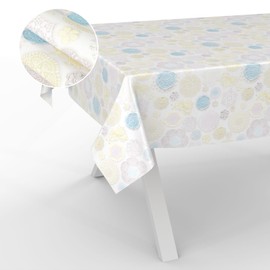 Oilcloth Tablecloth, Washable, Oilcloth, Garden Tablecloth, Outdoor, Indoor, 100 x 140 cm, Cut Edge Lace