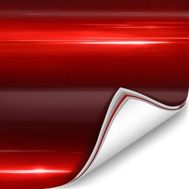 ColorFusion PPF by VViViD, Gloss Sinister Red Dry Apply PPF Vinyl Car Wrap Roll 1ft x 5ft