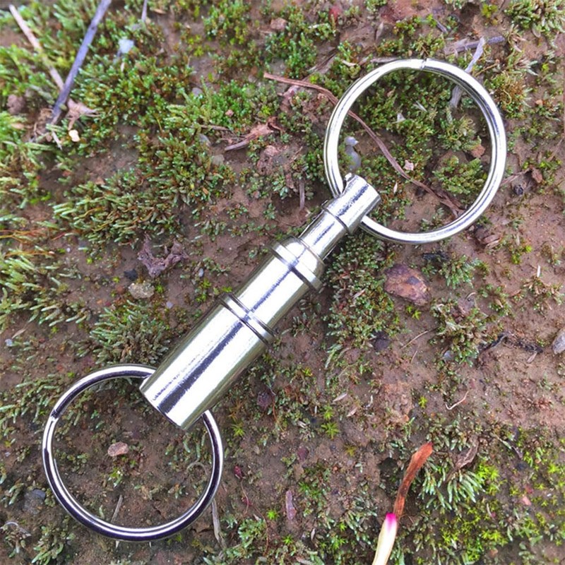 Quick Release Key Ring, Iron Alloy Detachable Keychain, Pull Apart