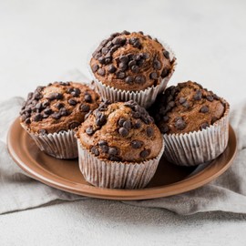 YSAMAX Non-Stick Sturdy 6 Cupcake Baking Muffin Tray, Muffin, and Brownies, Carbon Steel, Elevate Your Baking, Pudding Baking Pan, Space Saving Design, (2PCS)