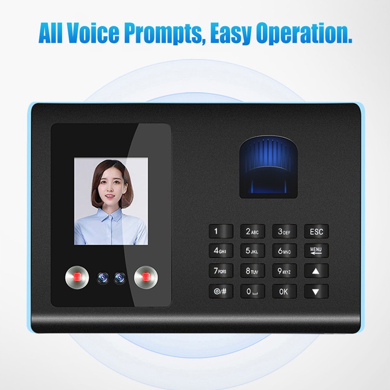 Intelligent Attendance Machine Face Fingerprint Password Recognition Mix Biometric Time
