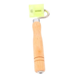 Operitacx Seam Roller for Wallpaper and Leather Crafting Durable Edge Roller with Wooden Handle for Even Flattening Compatible with Textiles Boosts Efficiency DIY Projects