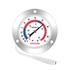 GOATACURA Vapor Capillary Refrigeration Thermometer, Stainless Steel Flanged Panel Mount,
