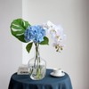 Buart 3PCS Long Stem Big Size Flowers Artificial Silk Hydrangea