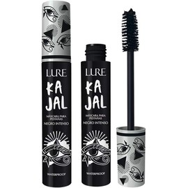 Lure Máscara de Pestañas Kajal Waterproof, Negro Intenso, Volumen y Definición                                                                        