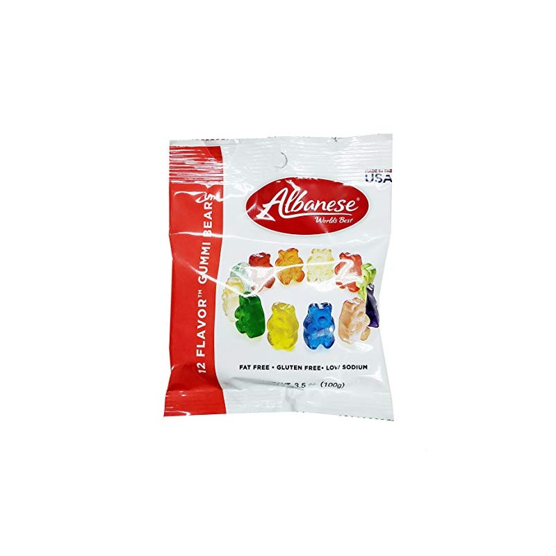 Albanese 12 Flavor Gummi Bears Gluten Free
