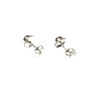Turquoise Sterling Silver Round Stud Earrings 925 - (TQS0903162), Sterling