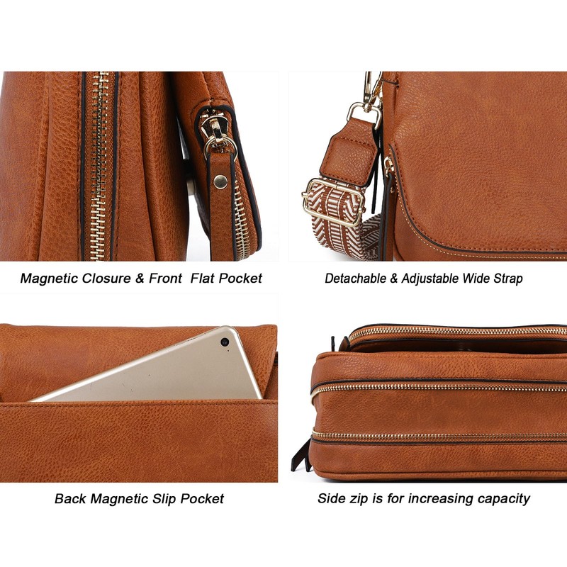 Crossbody Bags for Women Small Pu Leather Over the Shoulder
