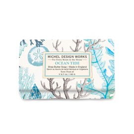 Michel Design Works Soap Bar, Ocean Tide Medium, Beautiful Design, Triple-milled