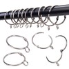 Openable Curtain Rings with Eyelet,24PCS Curtain Rings,Drapes Rings 3 in