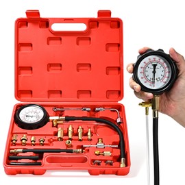 NP Diesel Fuel Pressure Gauge Kit Petrol Fuel Pressure Tester Fuel Injection Pump Diagnostic Tool