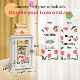 Homazing First Mother Day Birthday Gifts for New Mom, New Mom Gifts Lantern for Pregnant Mother, Expecting Momomy, Mama, Moms to Be, Mommy to Be